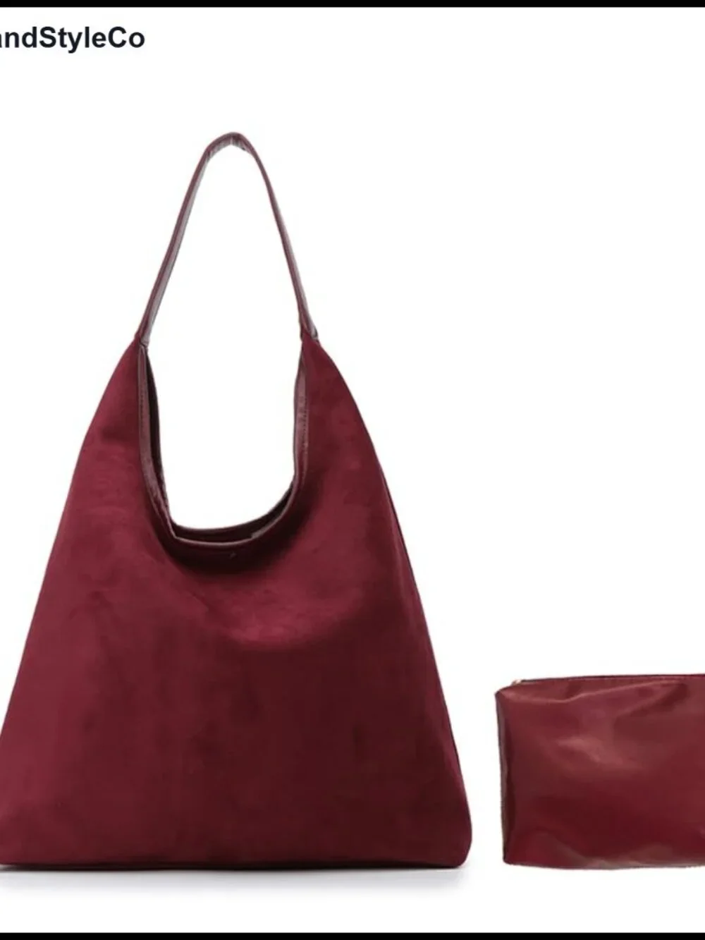MAOILY Women's Faux Suede Tote Bag Large Capacity Magnetic Closure Shoulder
